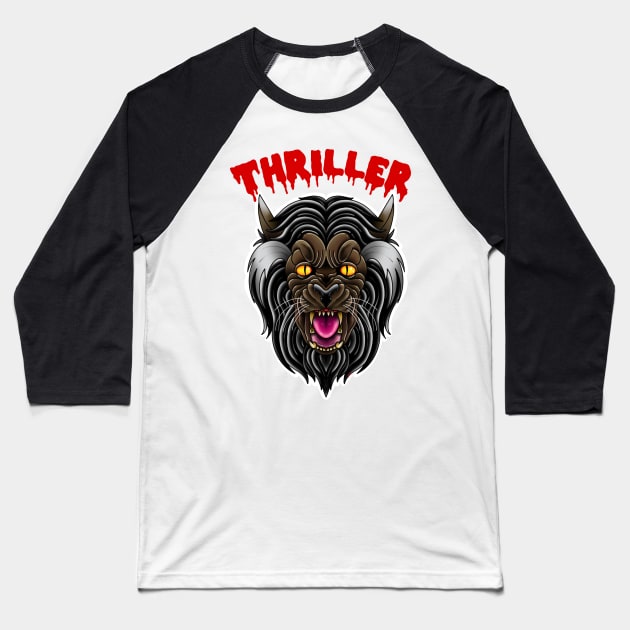 Thriller Baseball T-Shirt by Glockink